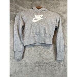 Nike Unisex Sportswear Club Fleece Crop Hoodie (Little Kids/Big Kids)